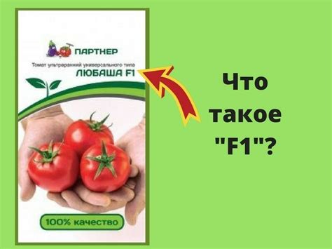 Можно ли брать семена томатов F1?